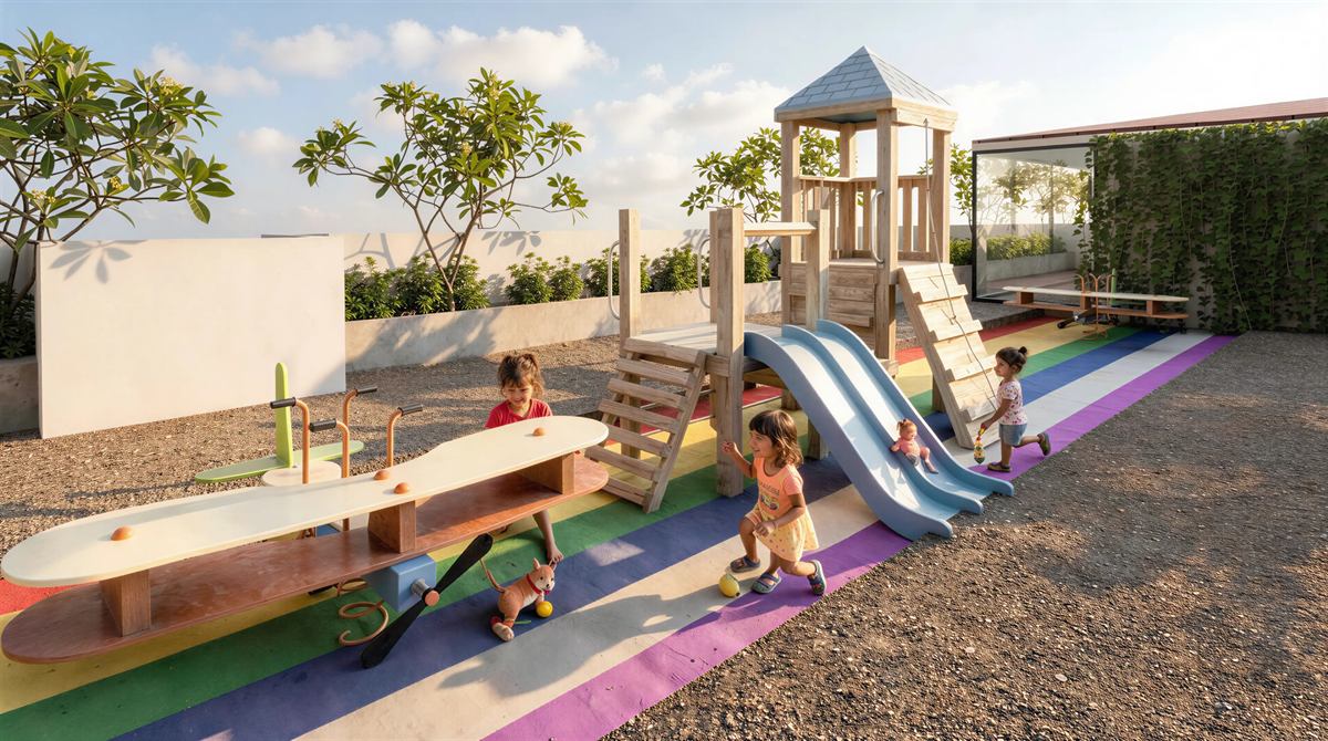 BRAMHAND rooftop kids play area